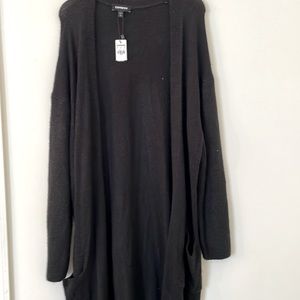 Express Black Sweater Duster